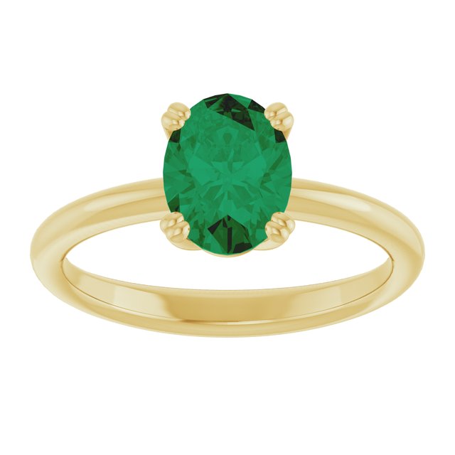 Lab-Grown Emerald | Oval | 8 x 6mm