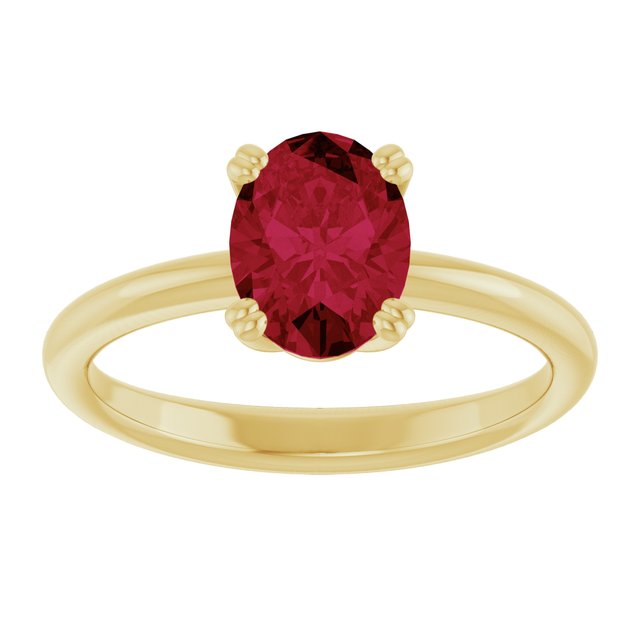 Lab-Grown Ruby | Oval | 8 x 6mm