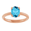 Natural Aquamarine | Oval | 8 x 6mm
