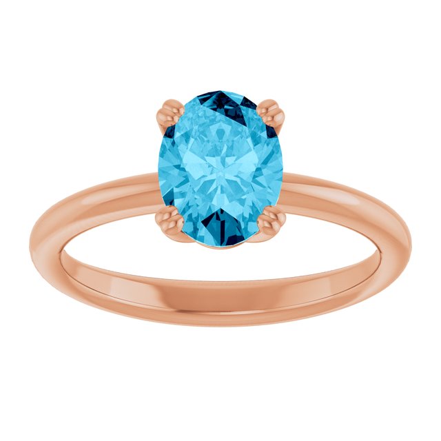 Natural Aquamarine | Oval | 8 x 6mm
