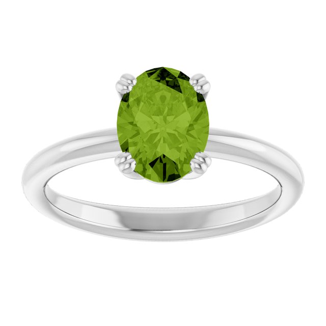 Natural Peridot | Oval | 8 x 6mm