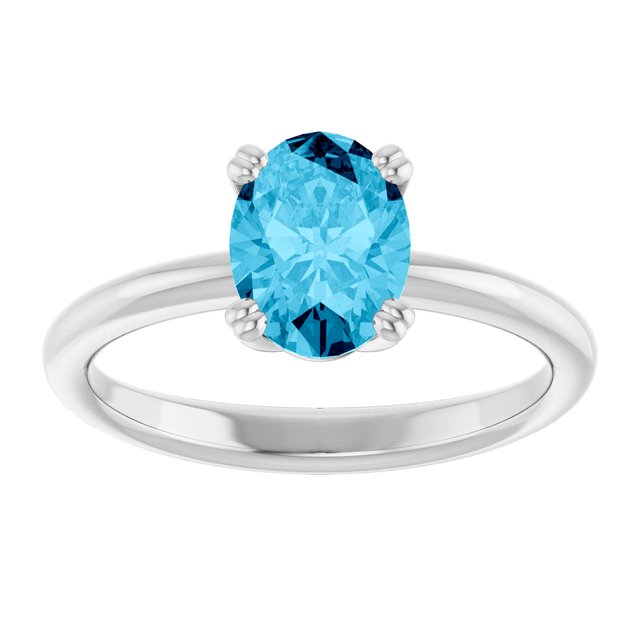 Natural Aquamarine | Oval | 8 x 6mm