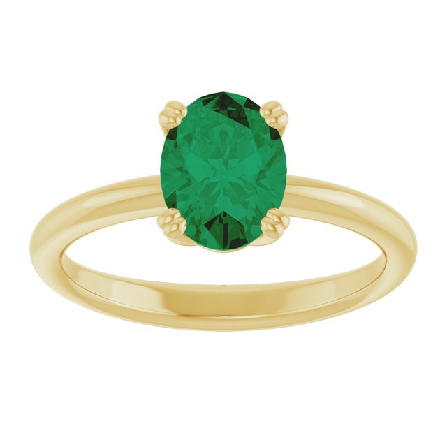 Lab-Grown Emerald | Oval | 8 x 6mm
