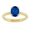Lab-Grown Blue Sapphire | Oval | 8 x 6mm