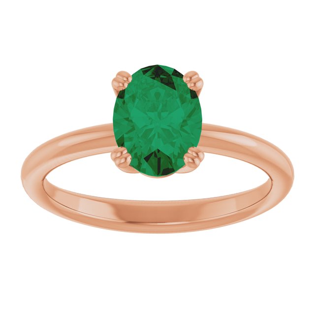 Lab-Grown Emerald | Oval | 8 x 6mm