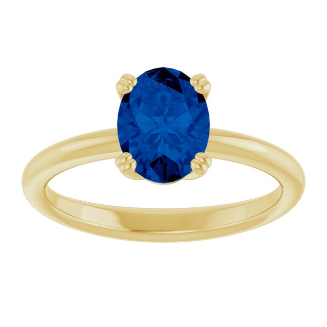 Lab-Grown Blue Sapphire | Oval | 8 x 6mm