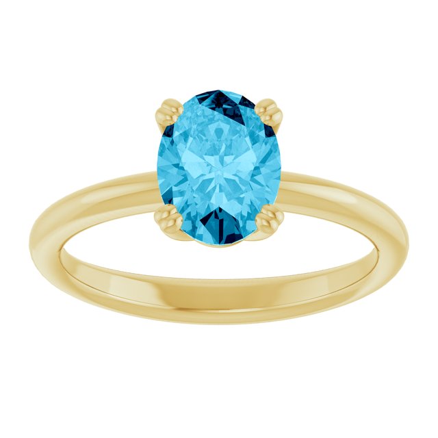 Natural Aquamarine | Oval | 8 x 6mm