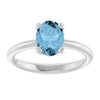 Natural Sky Blue Topaz | Oval | 8 x 6mm