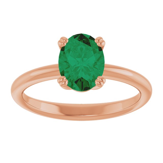 Lab-Grown Emerald | Oval | 8 x 6mm