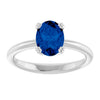 Lab-Grown Blue Sapphire | Oval | 8 x 6mm