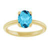 Natural Aquamarine | Oval | 8 x 6mm