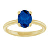 Lab-Grown Blue Sapphire | Oval | 8 x 6mm