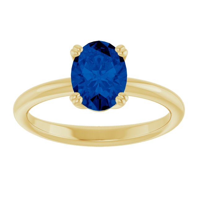 Lab-Grown Blue Sapphire | Oval | 8 x 6mm