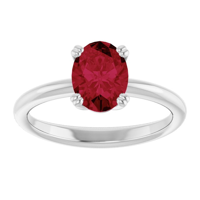 Lab-Grown Ruby | Oval | 8 x 6mm