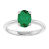 Lab-Grown Emerald | Oval | 8 x 6mm