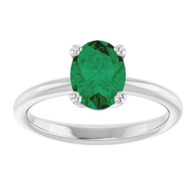 Lab-Grown Emerald | Oval | 8 x 6mm