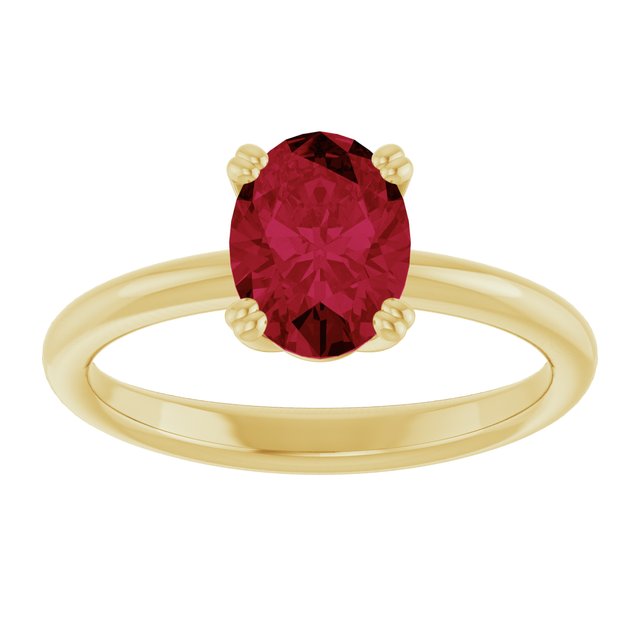 Lab-Grown Ruby | Oval | 8 x 6mm