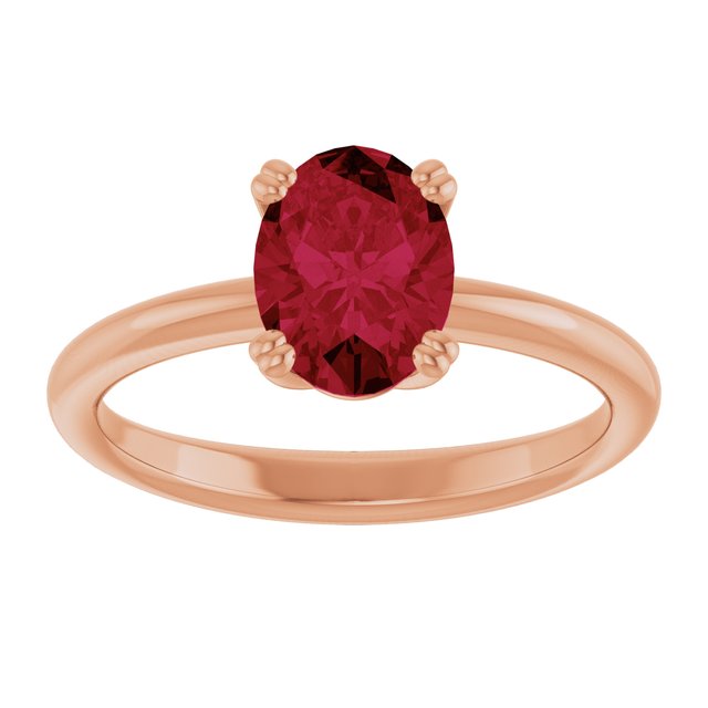 Lab-Grown Ruby | Oval | 8 x 6mm