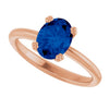 Lab-Grown Blue Sapphire | Oval | 8 x 6mm