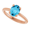 Natural Aquamarine | Oval | 8 x 6mm