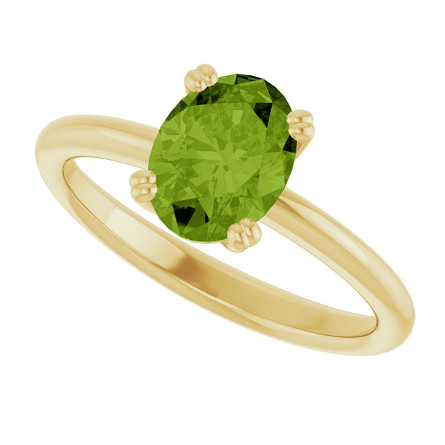 Natural Peridot | Oval | 8 x 6mm