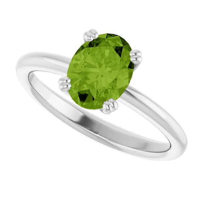 Natural Peridot | Oval | 8 x 6mm