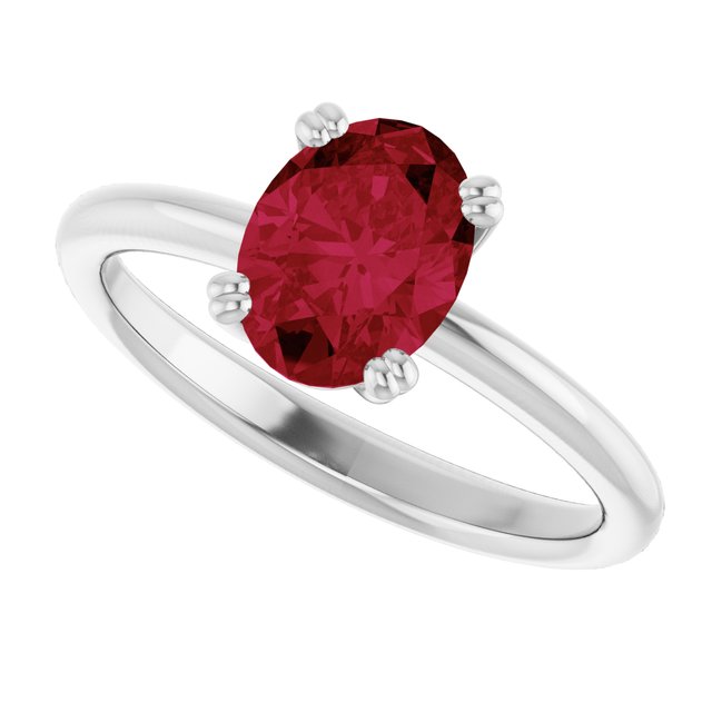 Lab-Grown Ruby | Oval | 8 x 6mm