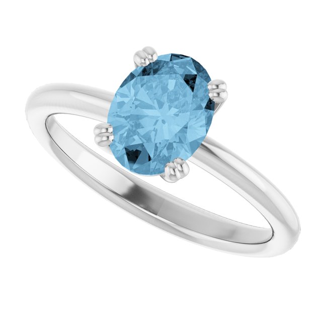 Natural Sky Blue Topaz | Oval | 8 x 6mm