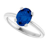 Lab-Grown Blue Sapphire | Oval | 8 x 6mm