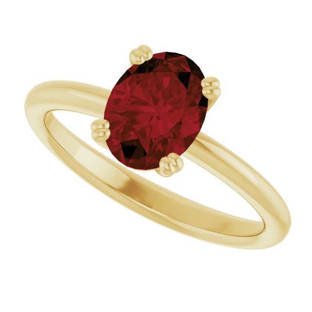 Natural Mozambique Garnet | Oval | 8 x 6mm