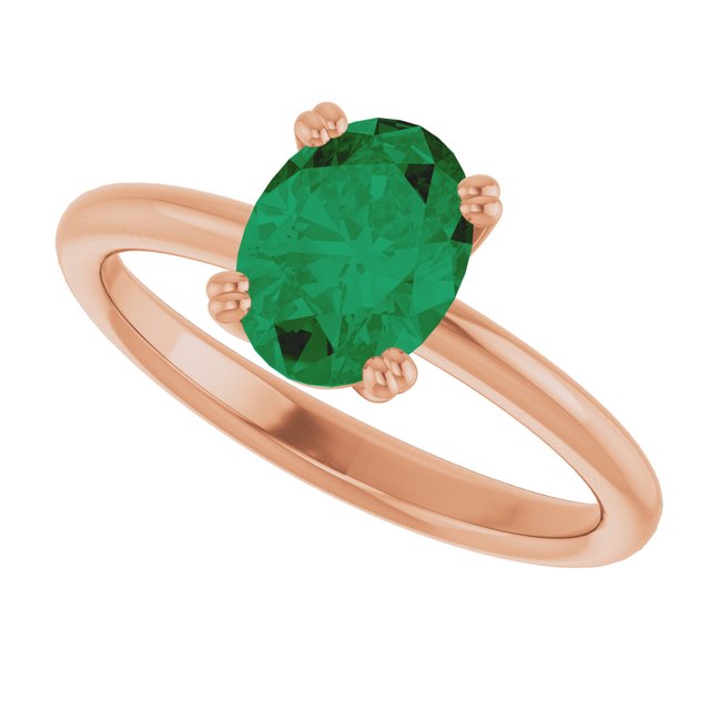 Lab-Grown Emerald | Oval | 8 x 6mm