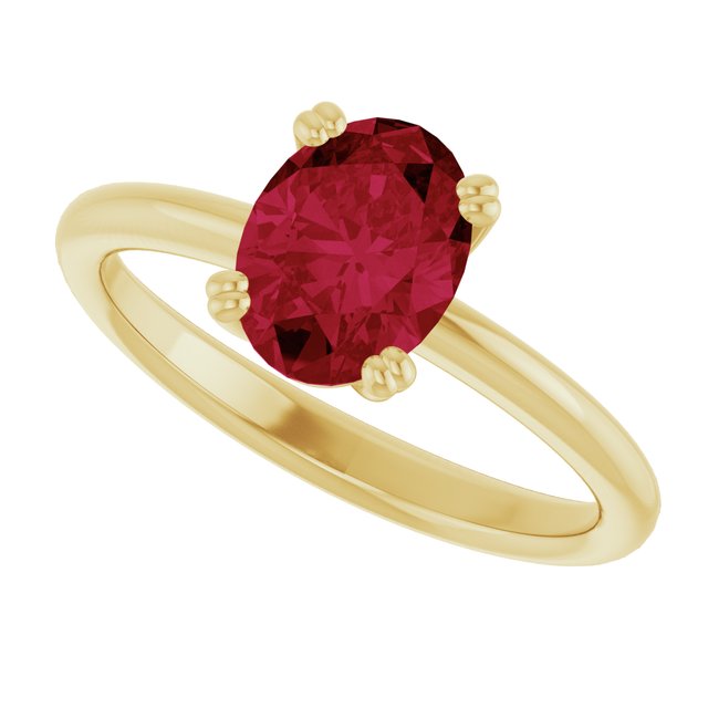 Lab-Grown Ruby | Oval | 8 x 6mm