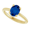 Lab-Grown Blue Sapphire | Oval | 8 x 6mm