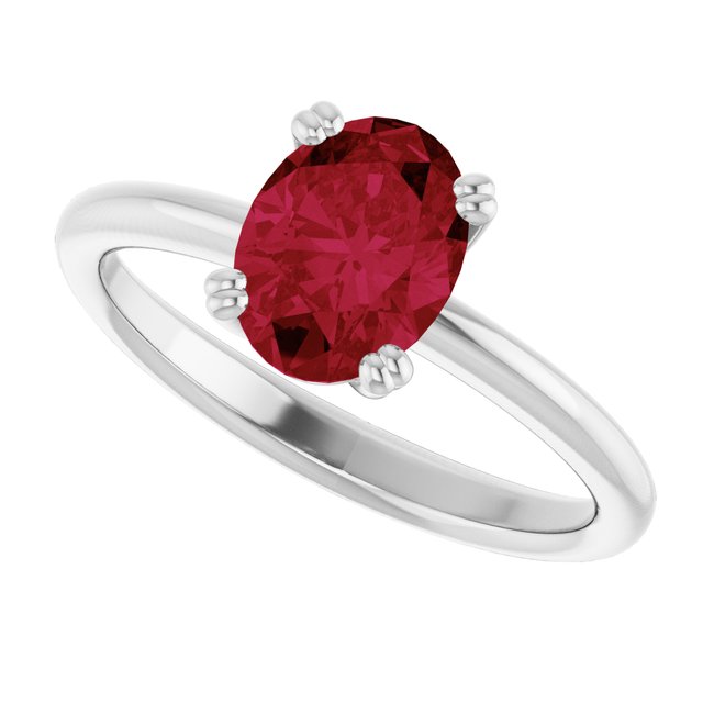 Lab-Grown Ruby | Oval | 8 x 6mm