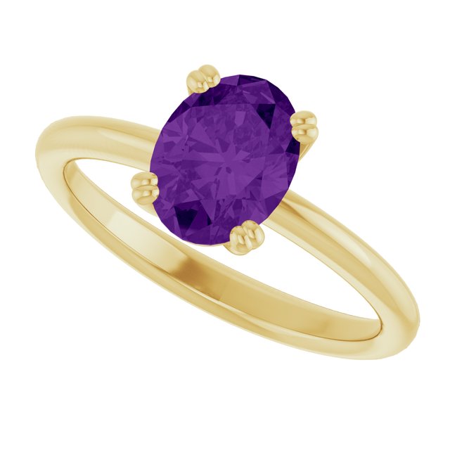 Natural Amethyst | Oval | 8 x 6mm