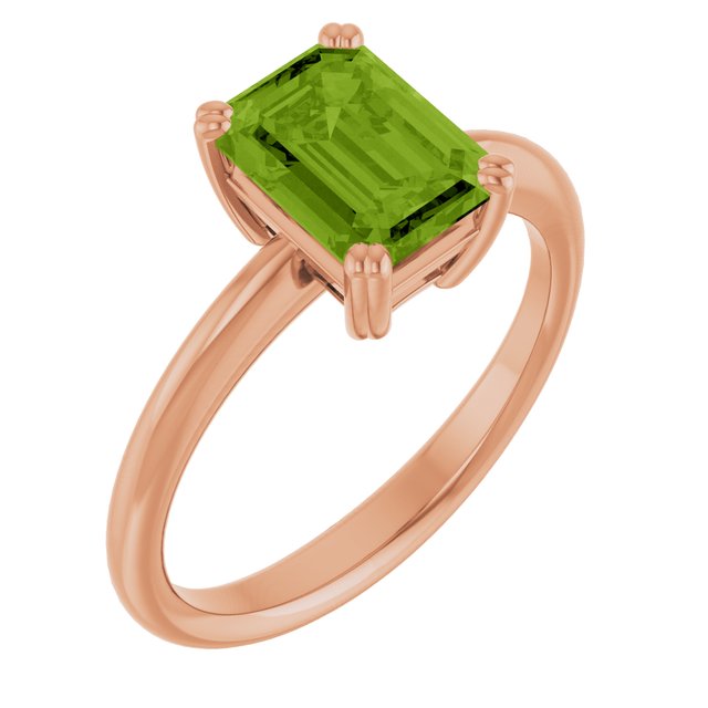 Natural Peridot | Emerald | 8 x 6mm