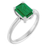 Lab-Grown Emerald | Emerald | 8 x 6mm