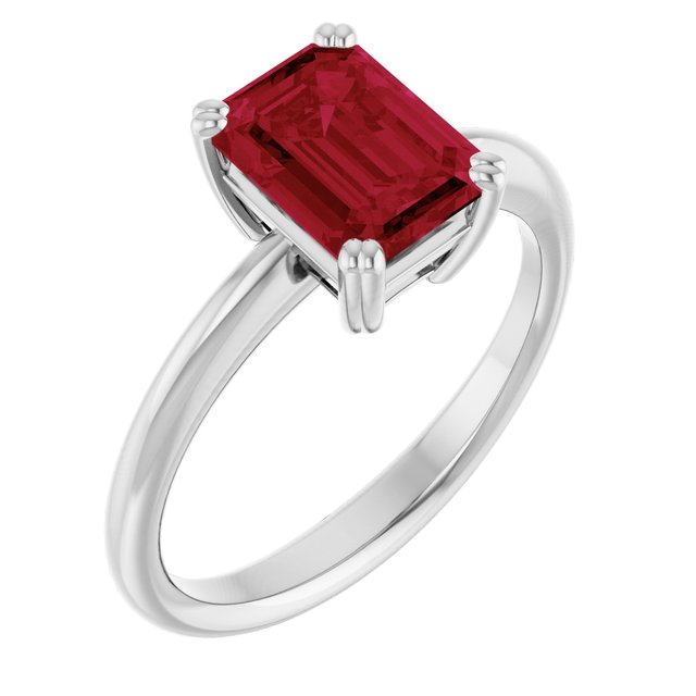 Lab-Grown Ruby | Emerald | 8 x 6mm