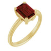 Natural Mozambique Garnet | Emerald | 8 x 6mm