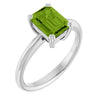 Natural Peridot | Emerald | 8 x 6mm