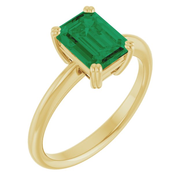 Lab-Grown Emerald | Emerald | 8 x 6mm