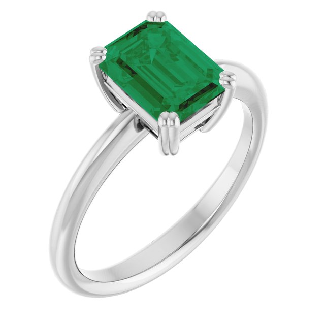 Lab-Grown Emerald | Emerald | 8 x 6mm
