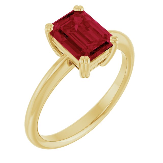 Lab-Grown Ruby | Emerald | 8 x 6mm