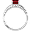 Lab-Grown Ruby | Emerald | 8 x 6mm