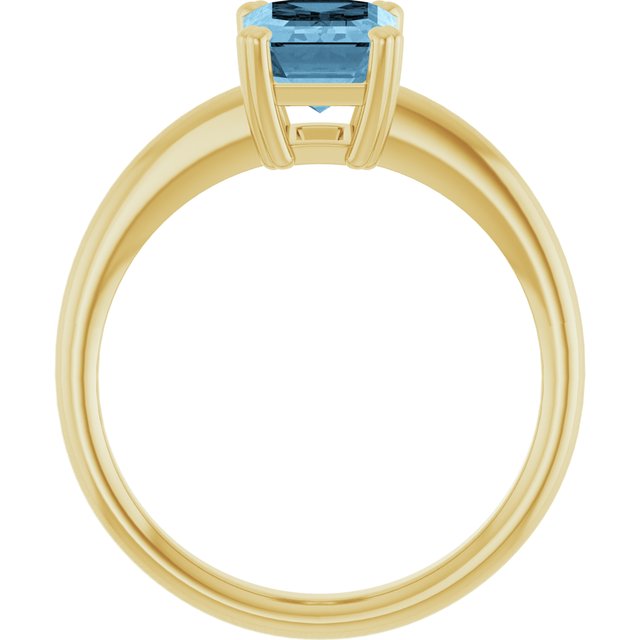Natural Sky Blue Topaz | Emerald | 8 x 6mm