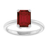 Natural Mozambique Garnet | Emerald | 8 x 6mm