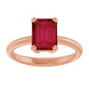 Lab-Grown Ruby | Emerald | 8 x 6mm