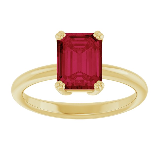 Lab-Grown Ruby | Emerald | 8 x 6mm