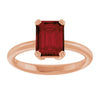 Natural Mozambique Garnet | Emerald | 8 x 6mm