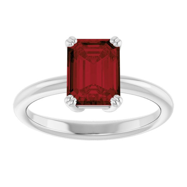 Natural Mozambique Garnet | Emerald | 8 x 6mm